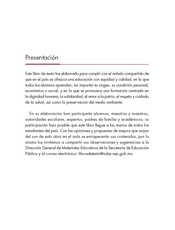 Lengua Materna Español Primer grado página 003
