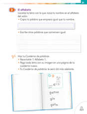Lengua Materna Español Primer grado página 021