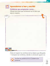 Lengua Materna Español Primer grado página 031