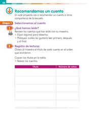 Lengua Materna Español Primer grado página 066