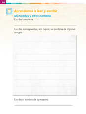 Lengua Materna Español Primer grado página 094