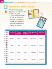 Lengua Materna Español Primer grado página 110