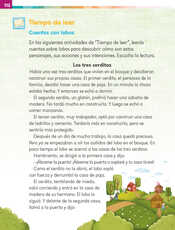 Lengua Materna Español Primer grado página 112