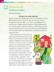 Lengua Materna Español Primer grado página 118
