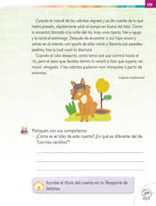 Lengua Materna Español Primer grado página 119