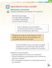 Lengua Materna Español Primer grado página 149