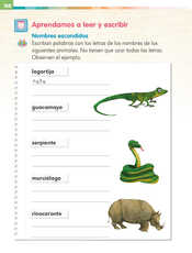 Lengua Materna Español Primer grado página 158