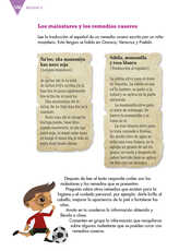 Lengua Materna Español Tercer grado página 148