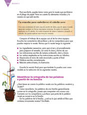 Lengua Materna Español Tercer grado página 154