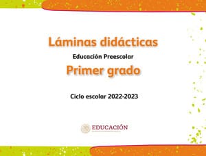 Láminas didácticas Primer grado Preescolar 2022-2023