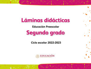 Láminas didácticas Preescolar Segundo grado 2022-2023