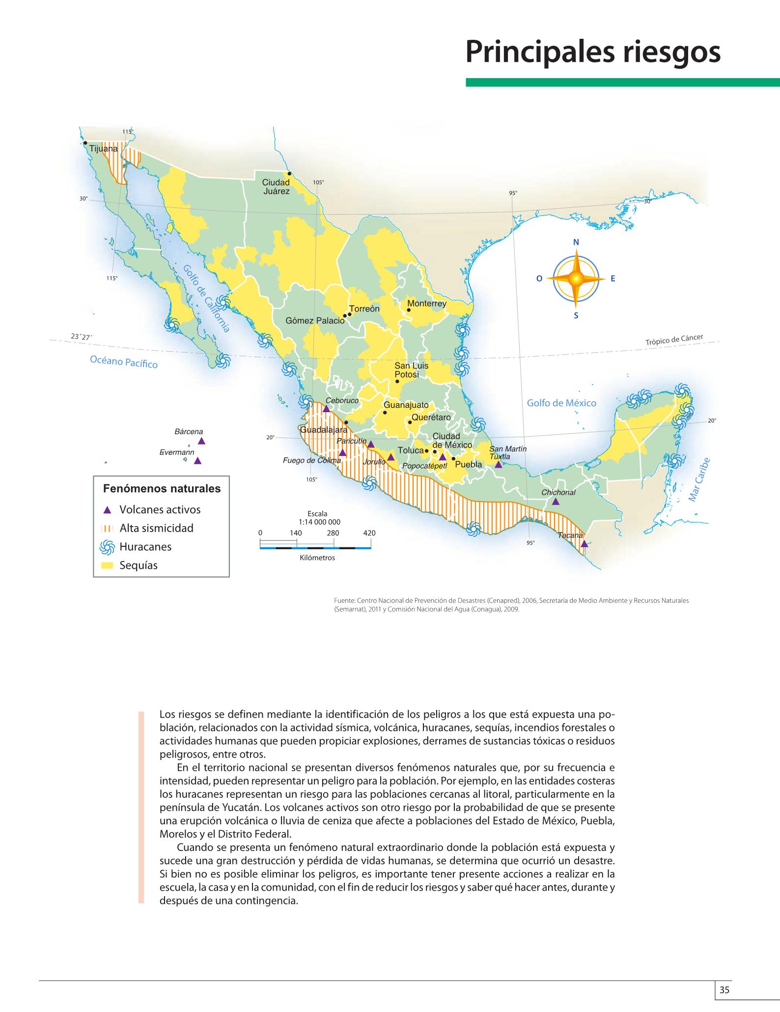 Atlas De Mexico Cuarto Grado 2016 2017 Online Pagina 35 De 128 Libros De Texto Online