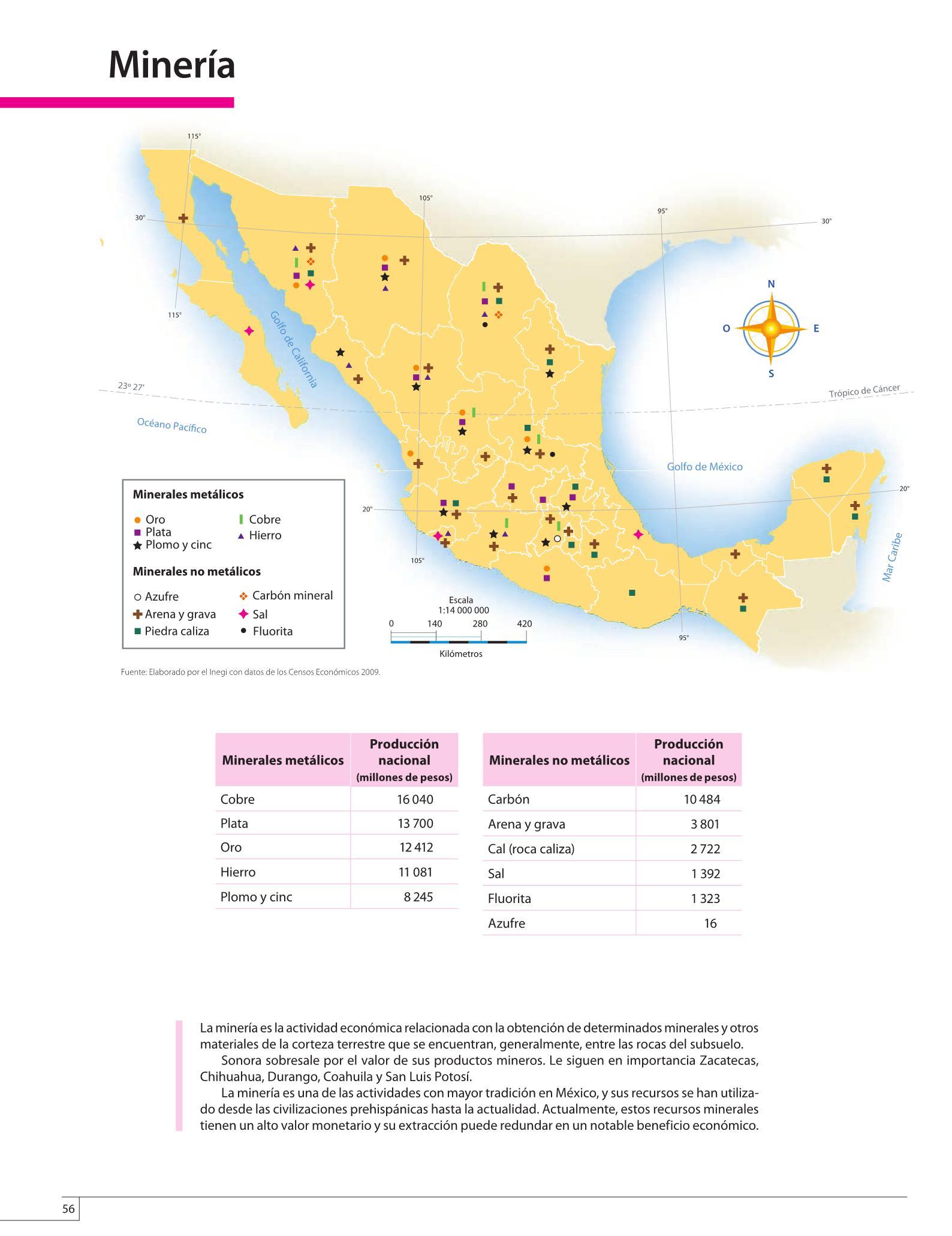 Atlas De Mexico Cuarto Grado 2016 2017 Online Pagina 56 De 128 Libros De Texto Online