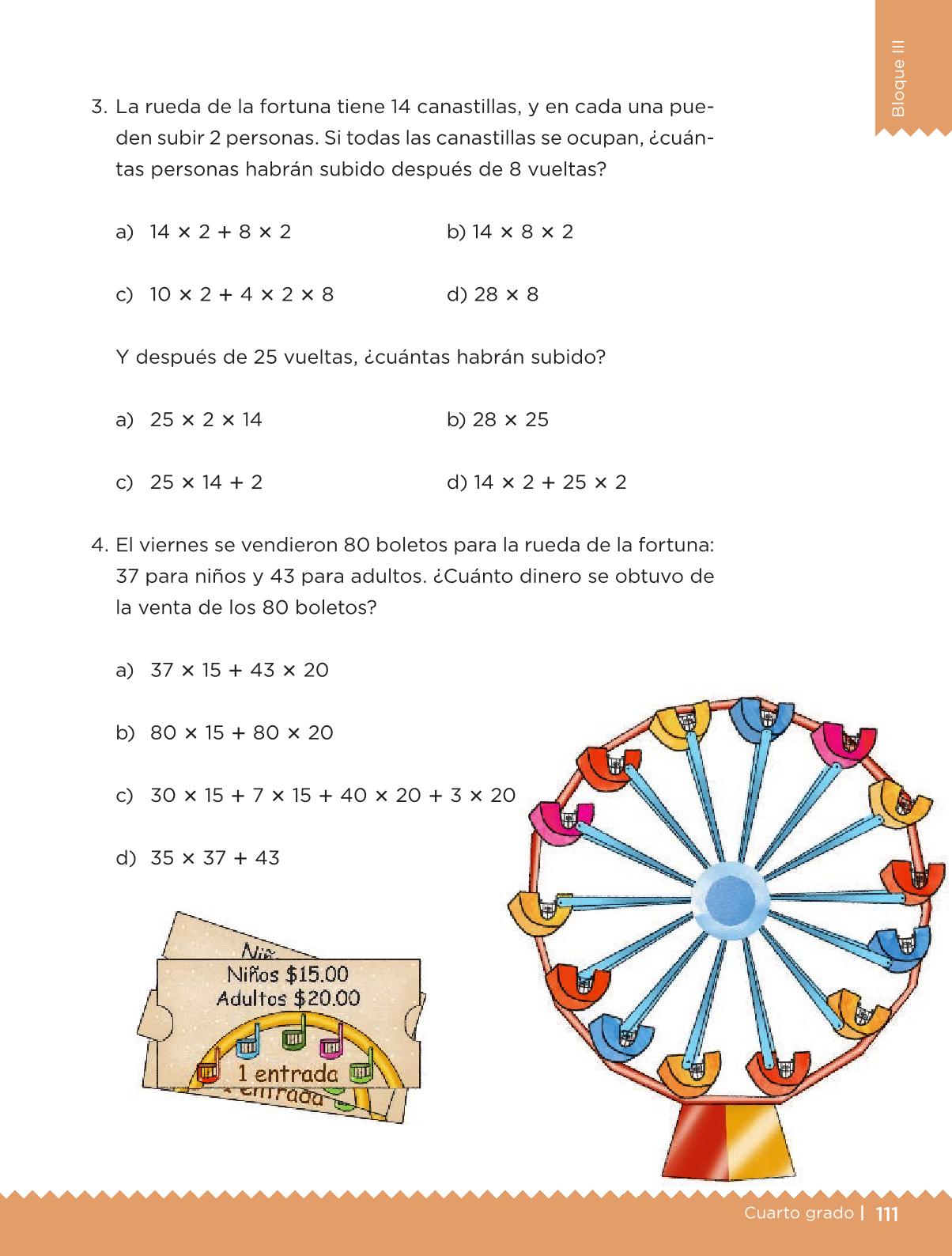 Desafíos Matemáticos libro para el alumno Cuarto grado 2016-2017 - Online - Página 111 - Libros ...