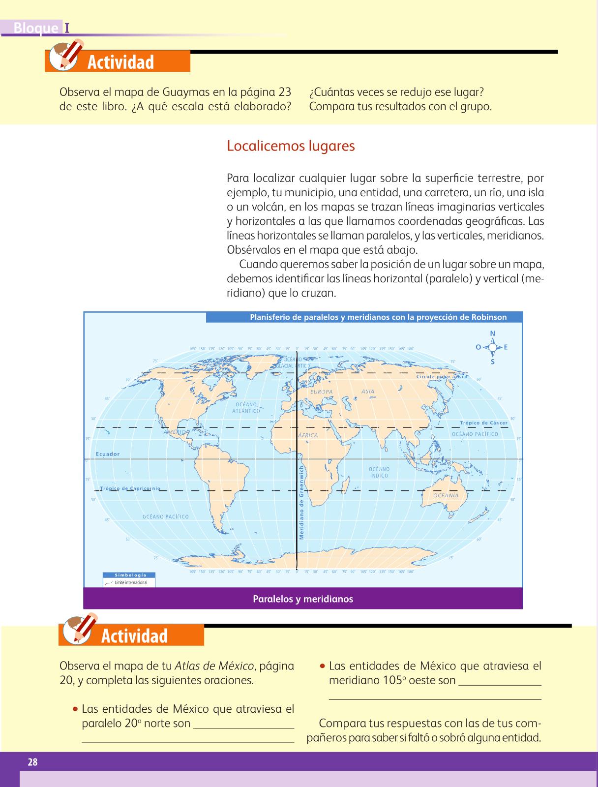 Geografía Cuarto grado 2016-2017 - Online | Libros de Texto Online | Page 28