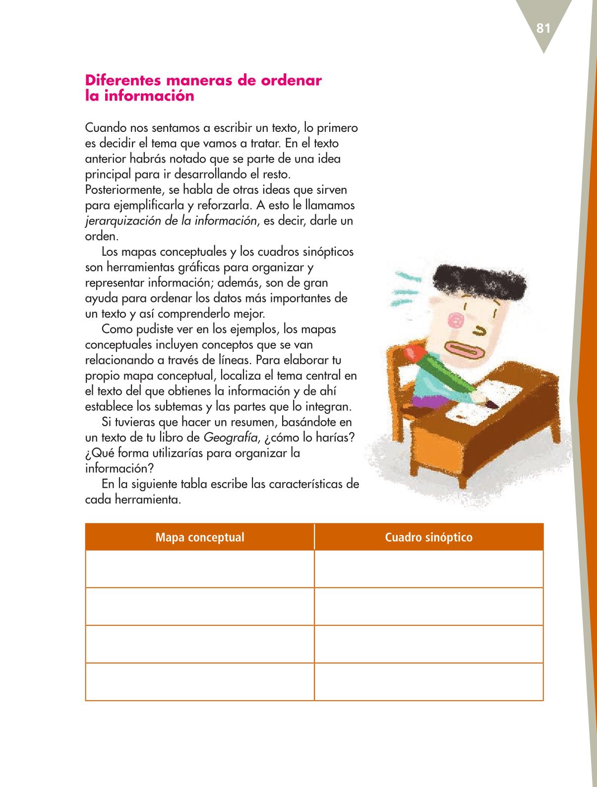 Español Quinto grado 2016-2017 - Libro de texto Online - Página 81 de