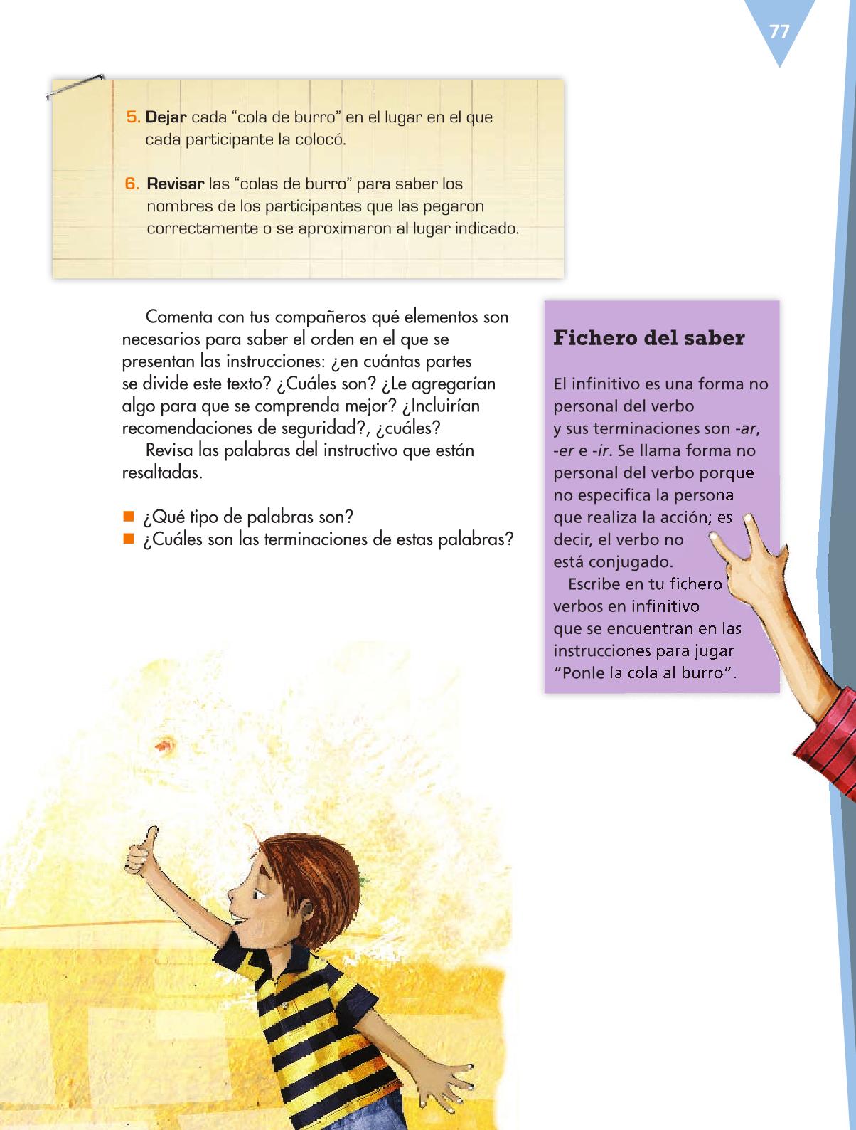 Español Sexto grado 2016-2017 – Online | Libros de Texto Online | Página 77