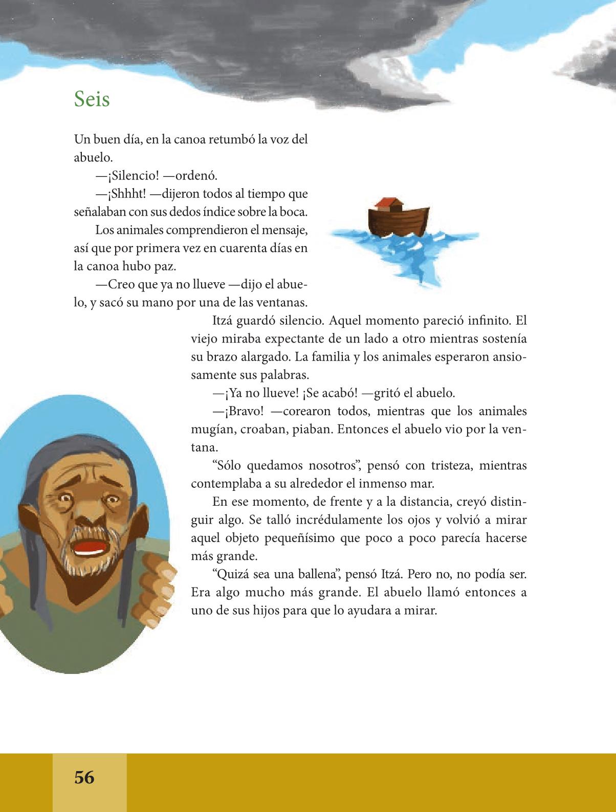 Español Libro De Lectura Sexto Grado 2016 2017 Online Página 56 