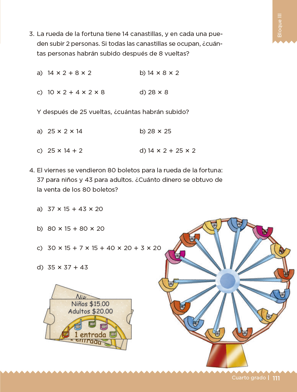 Desafíos Matemáticos Libro para el alumno Cuarto grado 2017-2018 - Página 111 - Libros de Texto ...