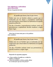 Libro Español cuarto grado Página 55