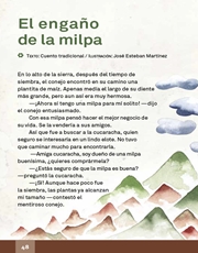 Libro Español libro de lectura cuarto grado Página 48