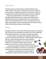 Libro Español libro de lectura cuarto grado Página 71