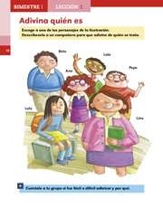 Libro Español libro para el alumno primero grado Página 10