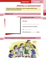 Libro Español libro para el alumno primero grado Página 11