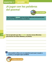Libro Español libro para el alumno primero grado Página 170