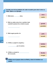 Libro Español libro para el alumno primero grado Página 198