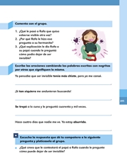 Libro Español libro para el alumno primero grado Página 205