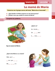 Libro Español libro para el alumno primero grado Página 21