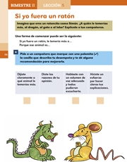 Libro Español libro para el alumno primero grado Página 54