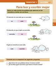 Libro Español libro para el alumno primero grado Página 61