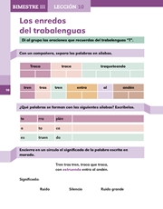 Libro Español libro para el alumno primero grado Página 98