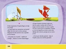 Libro Español libro de lectura primero grado Página 126