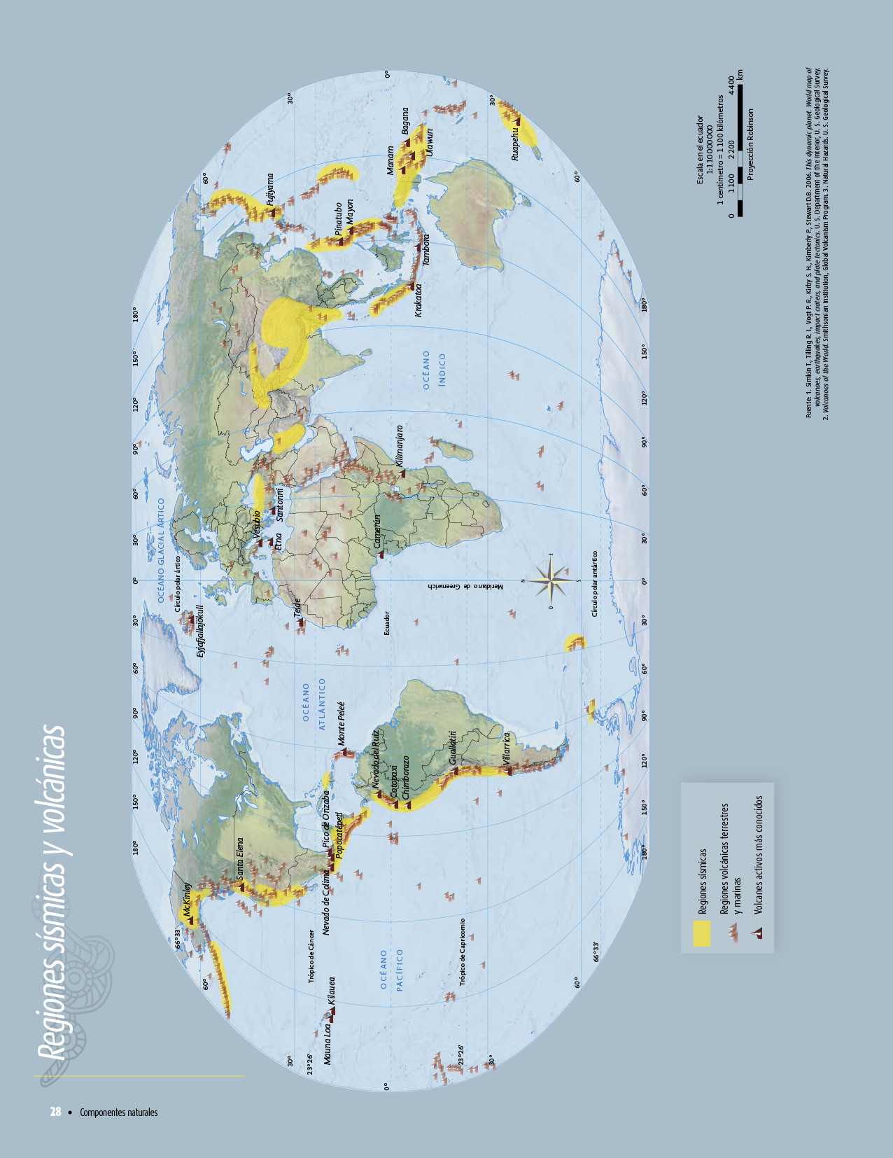 Atlas de geografía del mundo quinto grado 2017-2018 – Página 28