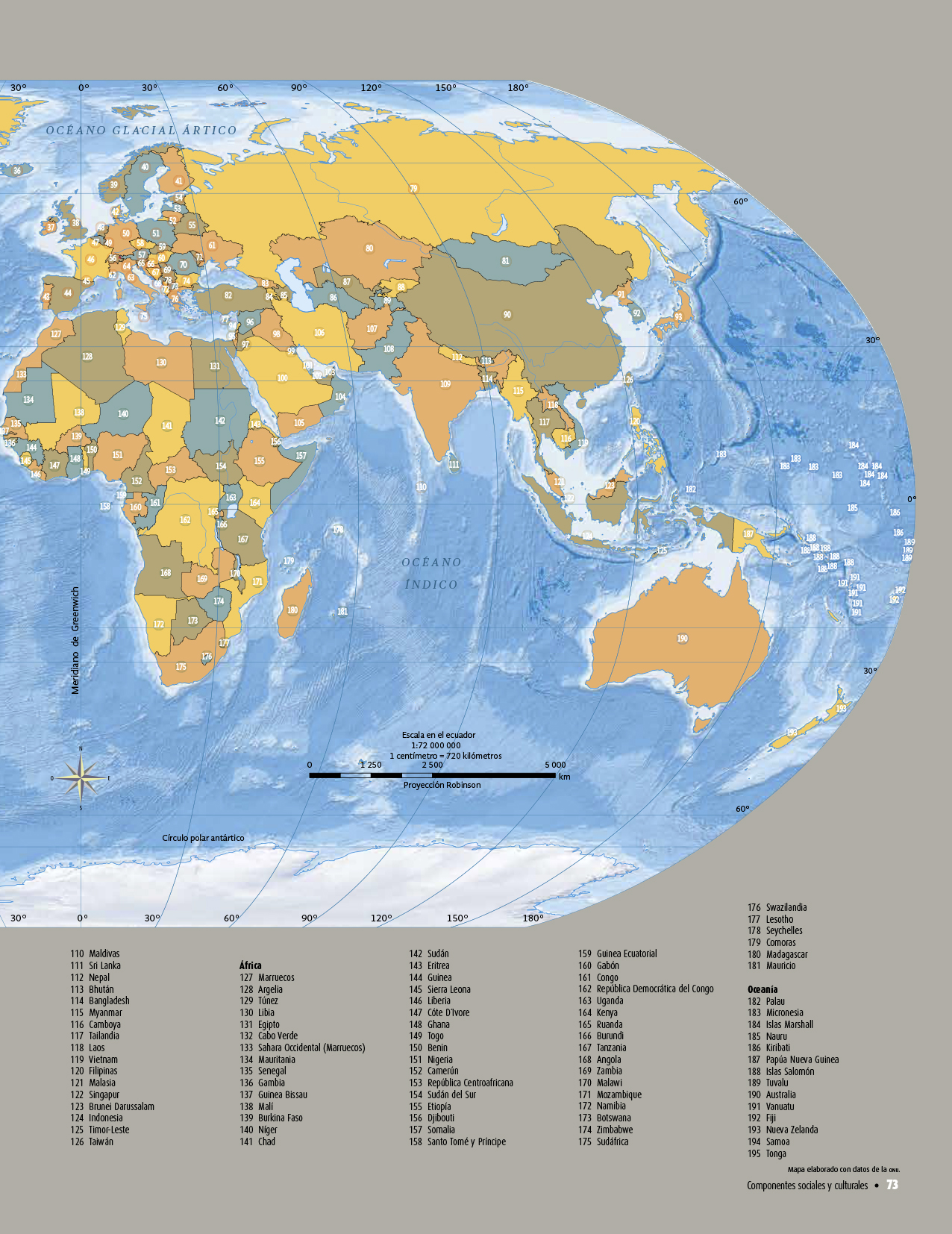 Atlas de geografía del mundo quinto grado 2017-2018 - Página 73 - Libros de Texto Online