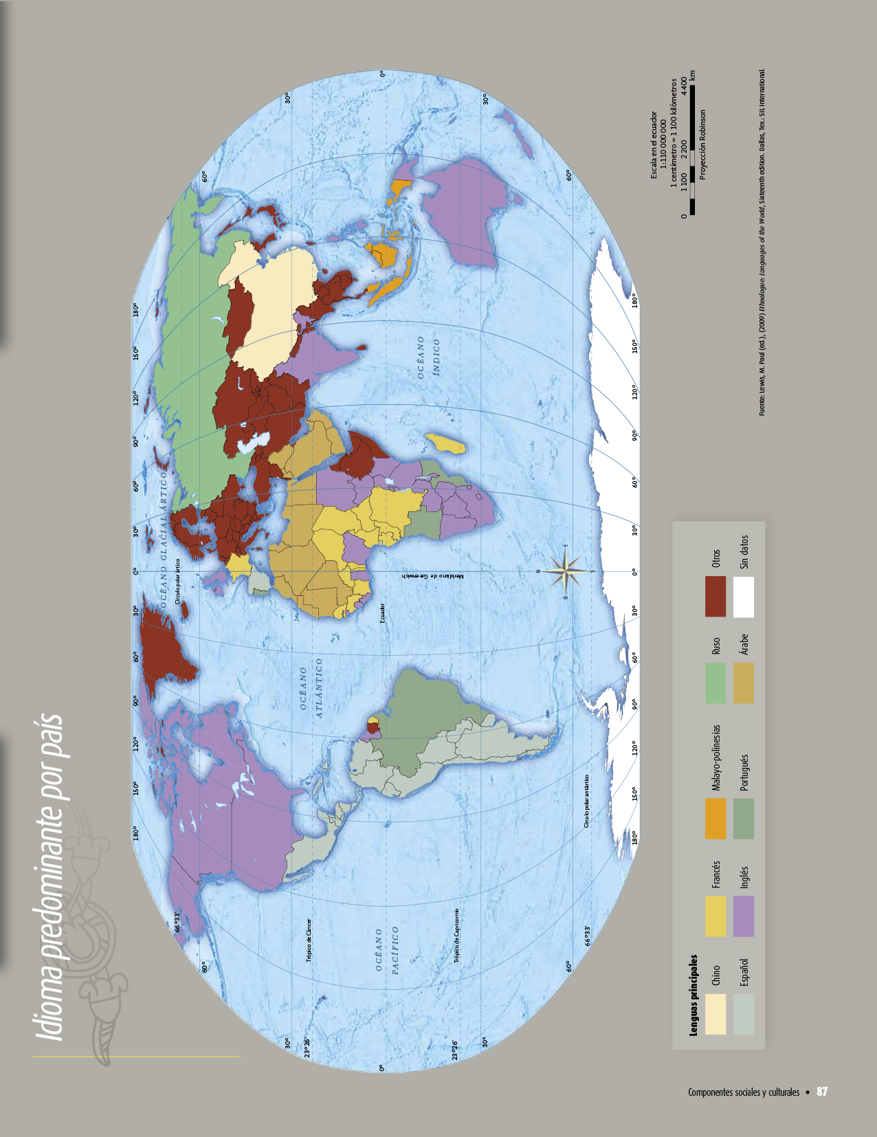 Atlas de geografía del mundo quinto grado 2017-2018 – Página 87