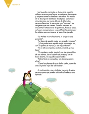 Libro Español quinto grado Página 56
