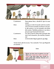 Libro Español libro de lectura quinto grado Página 107