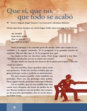 Libro Español libro de lectura quinto grado Página 8