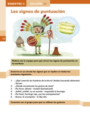 Libro Español libro para el alumno segundo grado Página 100