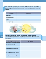 Libro Español libro para el alumno segundo grado Página 216