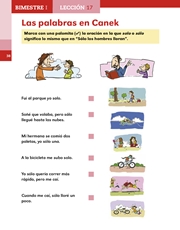 Libro Español libro para el alumno segundo grado Página 38