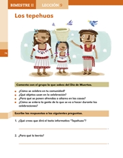 Libro Español libro para el alumno segundo grado Página 74