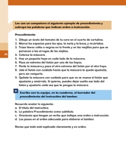 Libro Español libro para el alumno segundo grado Página 84