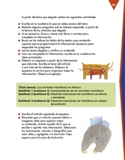 Libro Español tercero grado Página 85