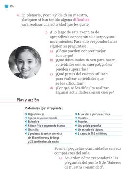 Proyectos del Aula Primer grado página 196