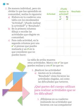 Proyectos del Aula Primer grado página 198